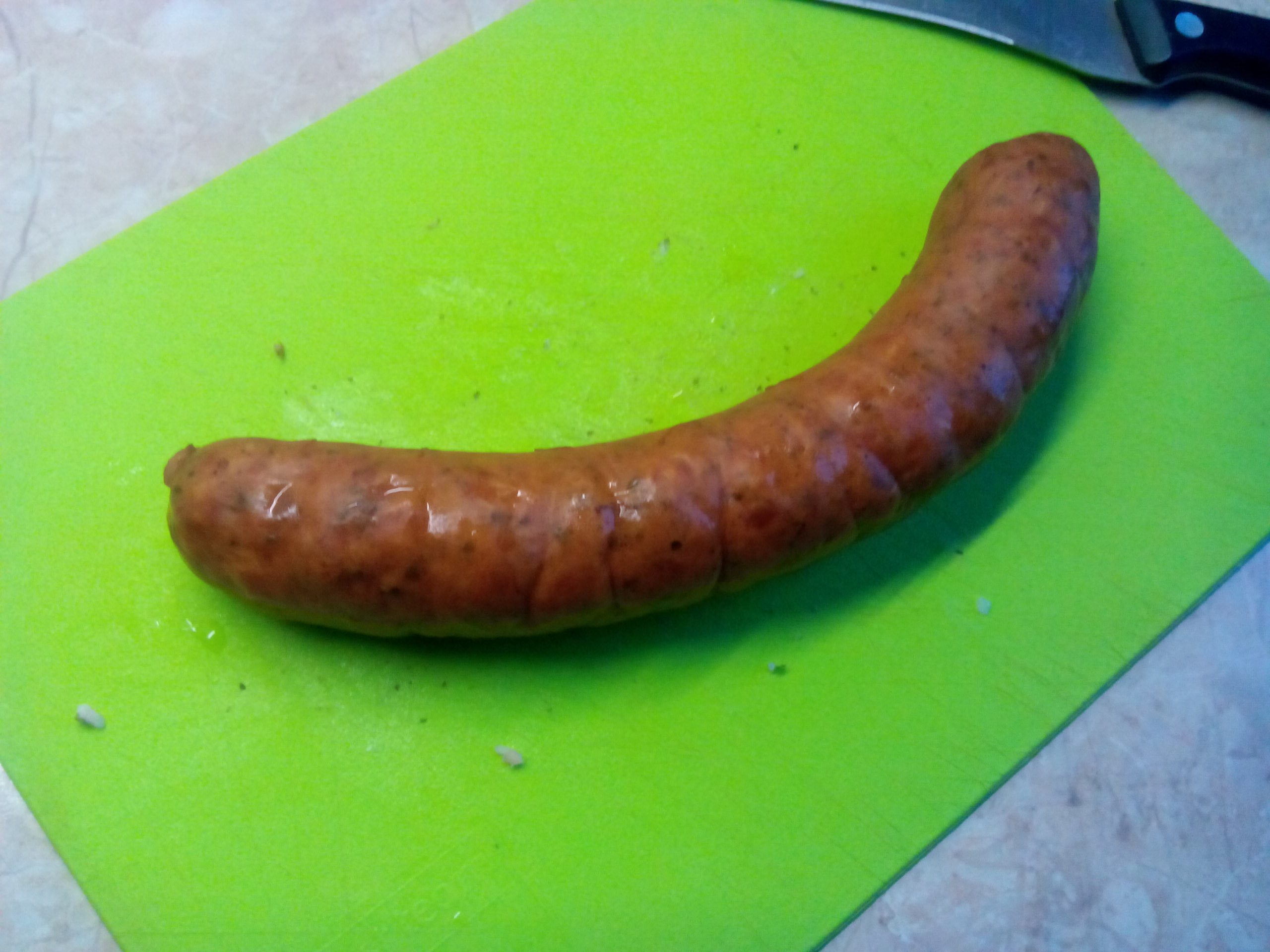 Sausage at the deli counter